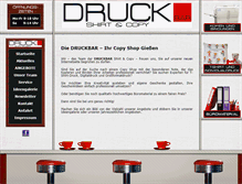 Tablet Screenshot of druckbar-giessen.de